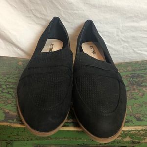 Black loafers